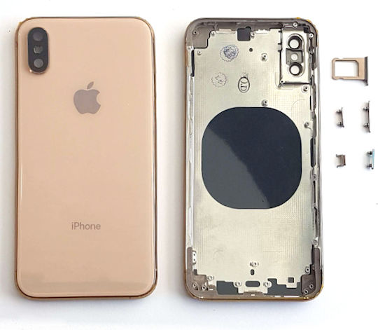 Batterieabdeckung Gold für iPhone XS