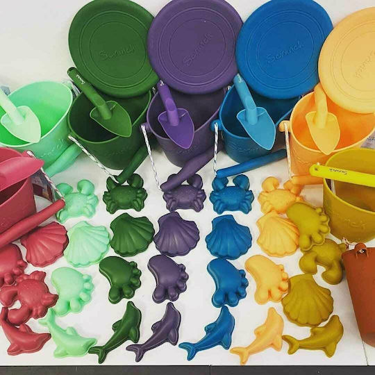 Scrunch Silicone Sand Molds Set Green (4pcs)