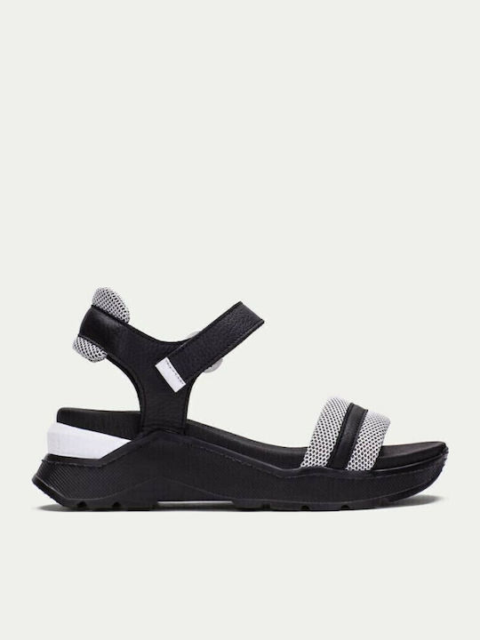 HV221721 Damenplattformen Black / White