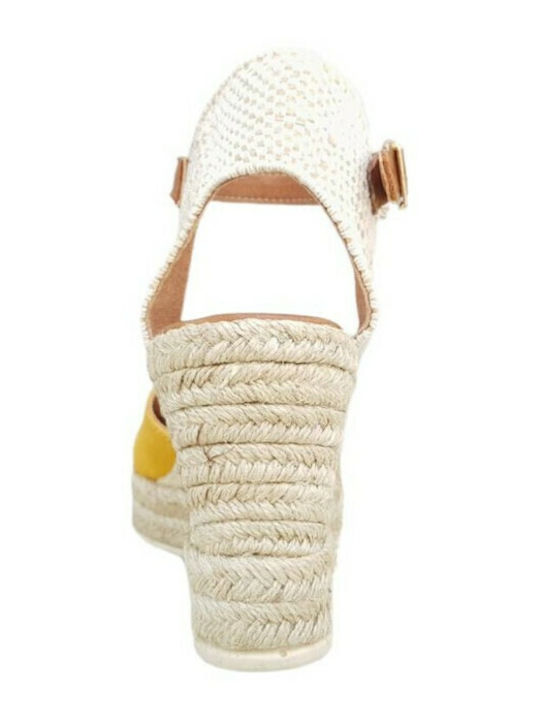 Damenplattformen im Espadrilles-Stil Gelb