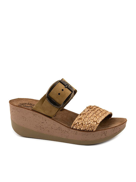 Roxy Anatomische Damenplattformen Khaki