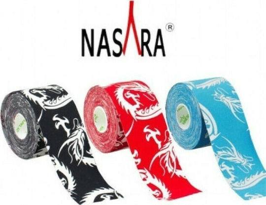 Nasara Dragon Ταινία Κινησιοθεραπείας 5cm x 5m Μαύρη