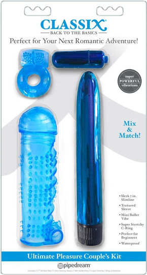 Pipedream Ultimate Pleasure Couples Kit Вибратор за двойки Синьо
