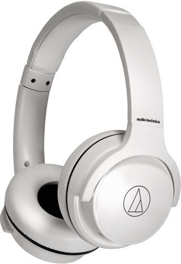 Audio Technica ATH-S220BT Wireless / Wired On Ear Headphones with 60 hours of Operation and Quick Charge White