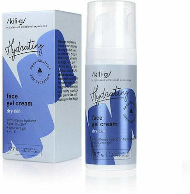 kili⋅g Hydrating fără culoare 24h Hidratantă Gel Pentru Față cu Aloe Vera 50ml