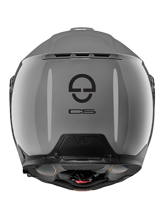 Schuberth C5 Concrete Grey Κράνος Μηχανής Flip-Up 1640gr με Sunvisor