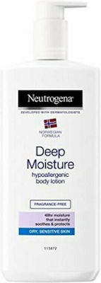 Neutrogena Deep Moisture Fragrance Free Feuchtigkeitsspendende Lotion Körper für trockene Haut 400ml