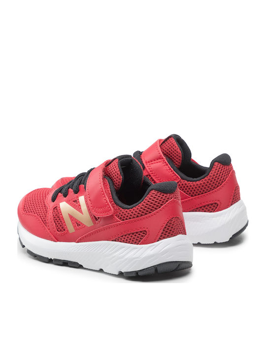 570 Kids Sneakers with Scratch Red