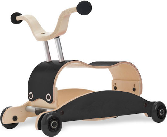 Wishbone Design Mini-Flip 3 in 1 Ride On για 9+ μηνών Μαύρο