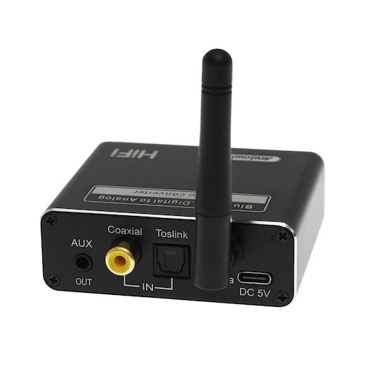 Andowl Bluetooth 5.0 Receiver με θύρα εξόδου USB