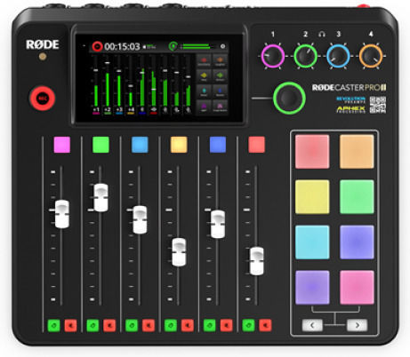 Rode Rodecaster Pro II 400405020 Analog Console 4 Channels & Bluetooth