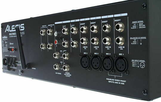 Alesis MultiMix-10-Wireless H02AE00004 Digitale Konsole 10 Kanäle mit Phantom Power & 6 XLR-Eingänge & Bluetooth