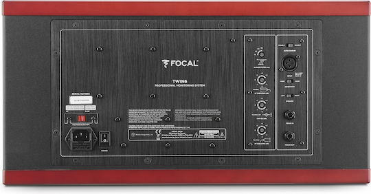 Focal Twin6 Ηχείo Studio Monitor 6.5" 190W (Τεμάχιο) Κόκκινο