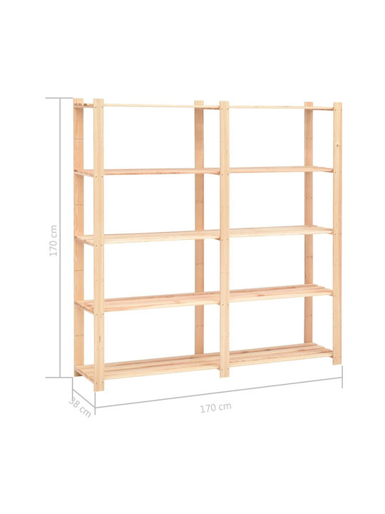 Bibliothek Beige 170x38x170cm