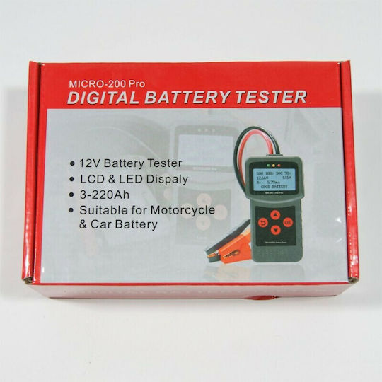 Lancol Micro-200Pro Ψηφιακό Battery Tester με Κροκοδειλάκια