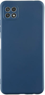 Idol 1991 Velvet Silicone Back Cover Side Blue (Galaxy A22 5G)