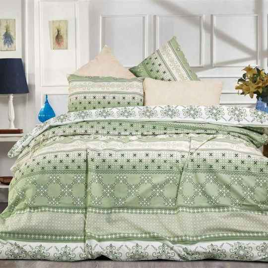 Dimcol Queen 220x240 Kallipateira 334 L.Green / Olive