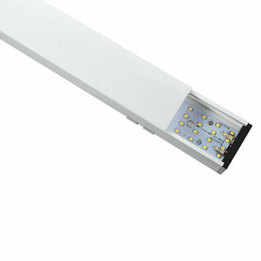 V-TAC LED Комерсиално Линейно Осветление Светило Таван 40W Неутрално бяло IP20 с Регулируема Интензивност Ш120xД5xВ6.5см.