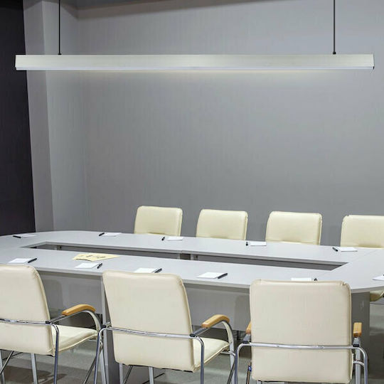 V-TAC LED Комерсиално Линейно Осветление Светило Таван 40W Неутрално бяло IP20 с Регулируема Интензивност Ш120xД5xВ6.5см.