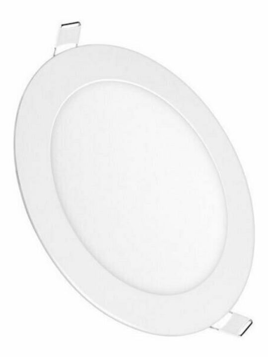 Aca Round Recessed LED Panel 22W with Natural White Light 22.5x22.5cm