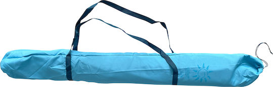 Escape Aluminum Beach Umbrella Diameter 2.2m with UV Protection and Air Duct Light Blue