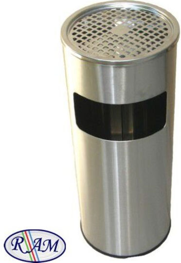 Ram Μεταλλικός Κάδος Απορριμμάτων 17lt Inox