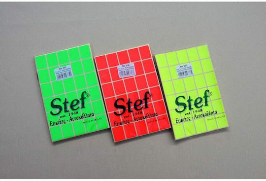 Stef Labels 80τμχ Kleine Klebeetiketten Rechteckige in Gelbe Farbe 104x80mm