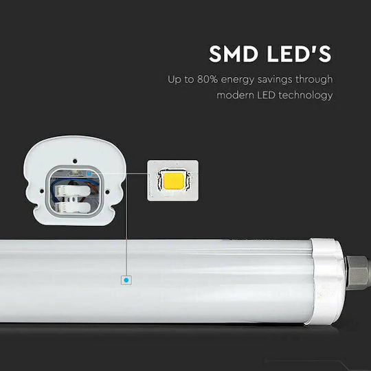 V-TAC Lighting Batten Outdoor with Integrated LED 36W 120cm