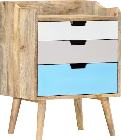 Κομοδίνο από Μασίφ Ξύλο μανγκο 47x35x63cm