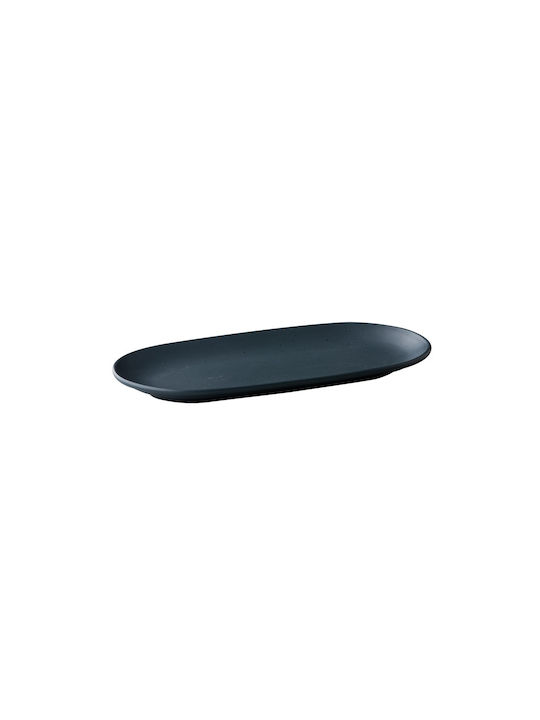 Stylepoint Tinto Teller Untiefe Oval aus Porzellan Gray 30x15cm 6Stück