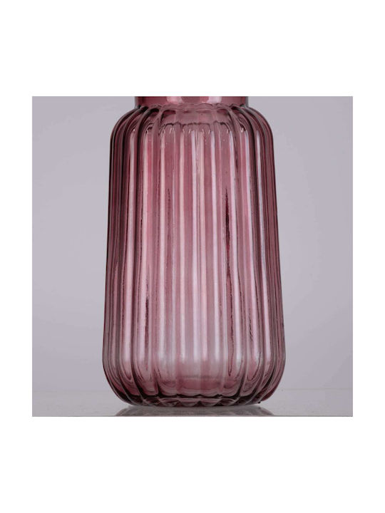 GloboStar Decorative Vase Layla Purple 11x11x22cm