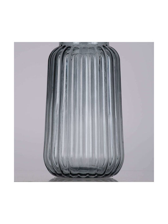 GloboStar Decorative Vase Layla Gray 11x11x22cm