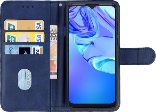 TCL Umschlag Rückseite Leder Magnetisch Blau (TCL 305 / 30 SE / 306 und Sharp Aquos V6 / V6 Plus)
