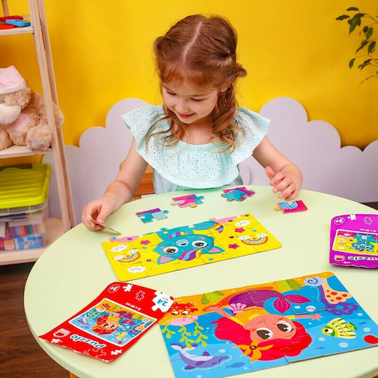 Kinderpuzzle On The Go Faultier für 3+ Jahre alt+ Jahre 24pcs Roter Kafer