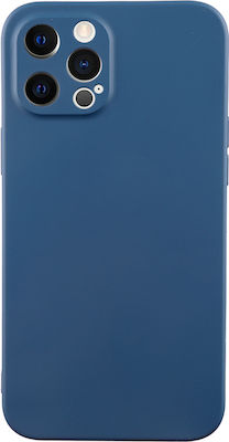 Idol 1991 Velvet Silicone Back Cover Blue (iPhone 12 / 12 Pro)