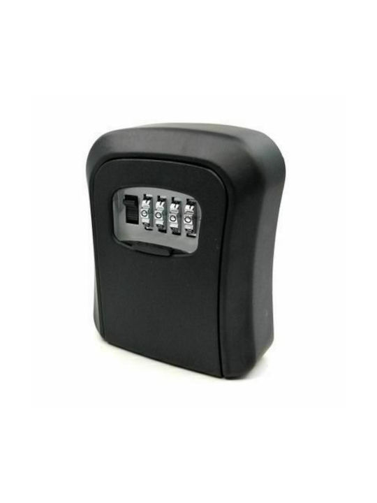 Wall-mounted Combination Key Holder Metallic with Combination Dial 12.8x5x10cm