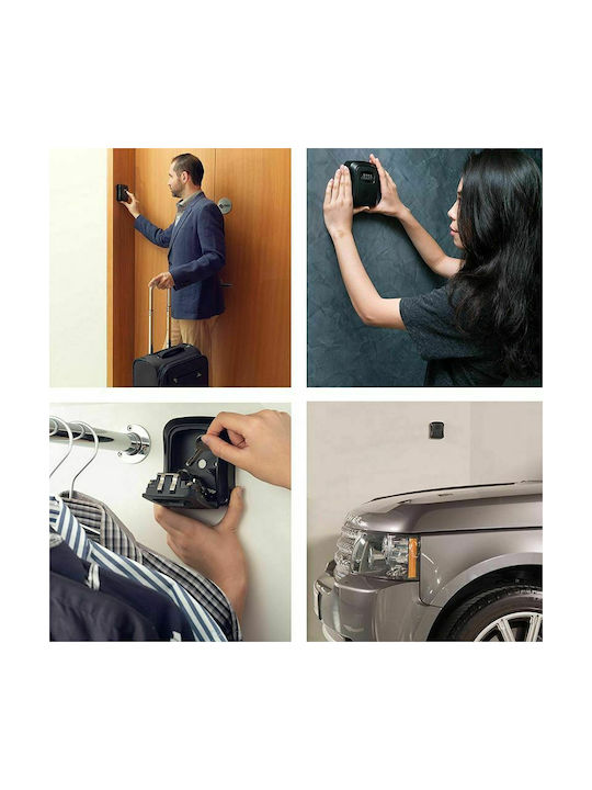 Wall-mounted Combination Key Holder Metallic with Combination Dial 12.8x5x10cm