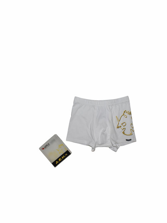 Apple Boxer Herren Boxershorts Weiß mit Mustern 1Packung