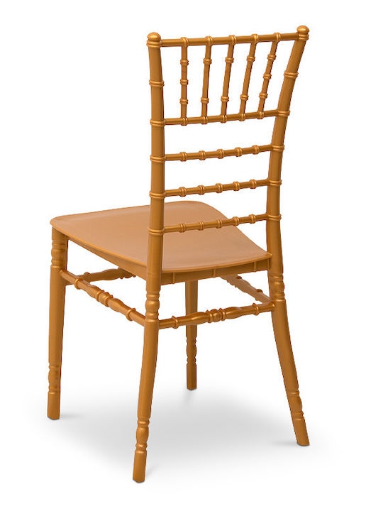 Καρέκλα Catering Πολυπροπυλενίου Tiffany Χρυσό 40x40.5x91εκ.