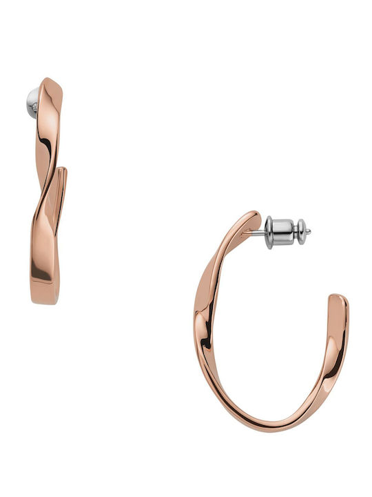 Skagen Обици от Стомана Позлатен