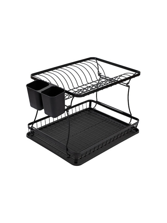 Estia Metallic Black Sink Strainer 42x29x31cm