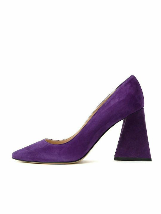 DIVINE FOLLIE SUEDE HIGH HEELS PUMPS WOMEN DIVINE FOLLIE ΜΩΒ (DVN-1937-S)