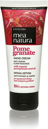 Farcom Mea Natura Pomegranate Ενυδατική & Αντιγηραντική Κρέμα Χεριών 100ml