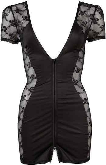 Cottelli Collection Party Dress with Zip Black