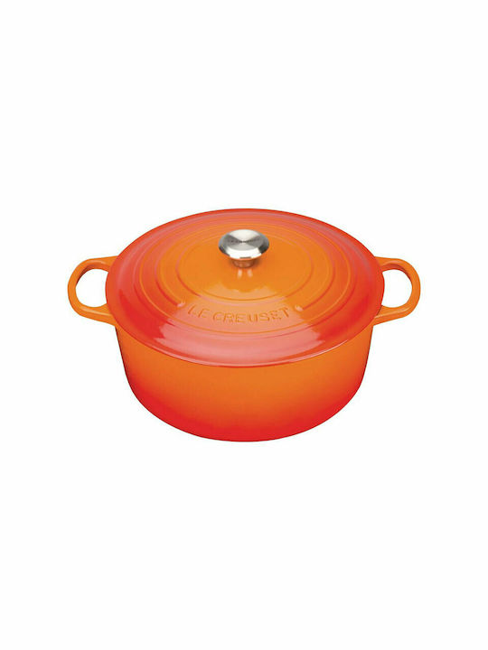 Le Creuset Signature Deep Pot made of Cast Iron 28cm Volcanic