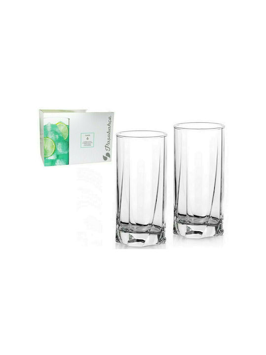 Pasabahce Luna Set of Glasses Water made of Glass 6pcs