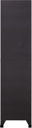 Dulap Metalic cu 15 Dulapuri Charcoal 90x40x180cm