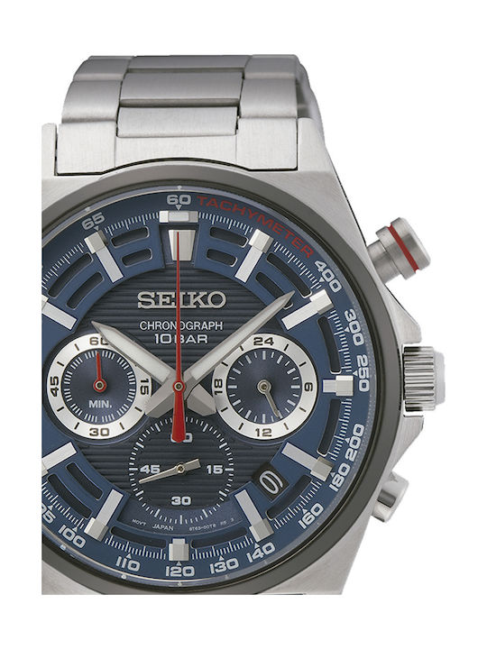 Seiko Sports Ρολόι Μπαταρίας με Μεταλλικό Μπρασελέ
