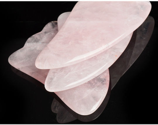 Rose Quartz 100% Natural Εργαλείο Gua Sha από Ροζ Χαλαζία 1τμχ
