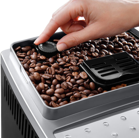De'Longhi Magnifica S Smart Αυτόματη Μηχανή Espresso 1450W Πίεσης 15bar με Μύλο Άλεσης Ασημί